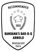 2022 Award; Restaurant Guru recommends Bandana's Bar-B-Q Arnold, MO.